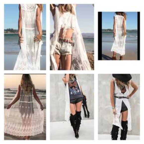 Spell & the Gypsy Collective Ophelia Lace Duster, S, EUC - Picture 2 of 7